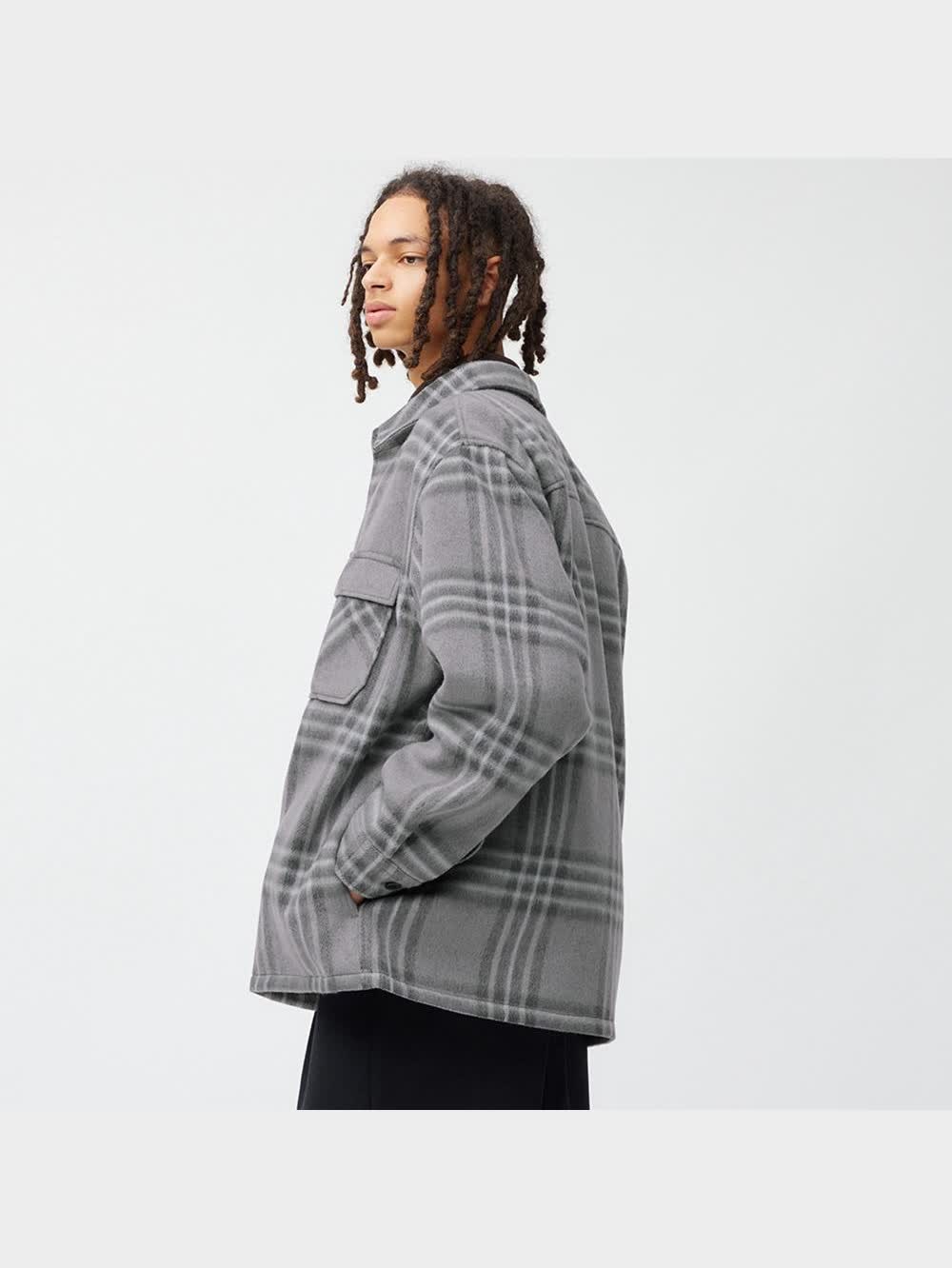 GU公式 | シャギーチェックオーバーサイズシャツ(長袖)