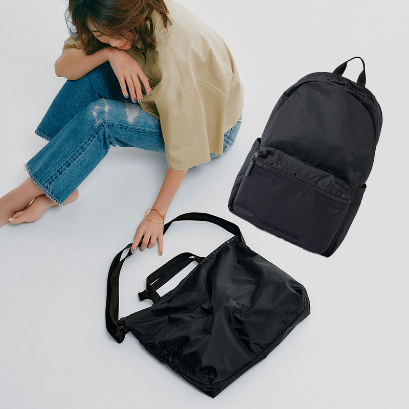 通勤・お出かけに】カジュアルすぎない『黒リュック』と『黒トート