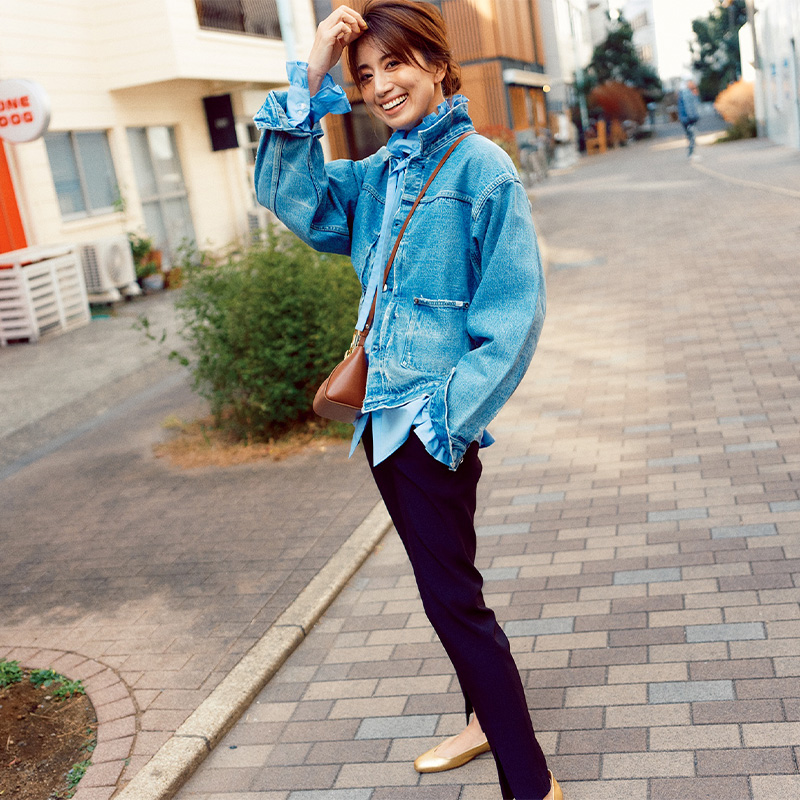 コンサバ派の【Gジャン+パンツコーデ】オシャレなバランス教えます