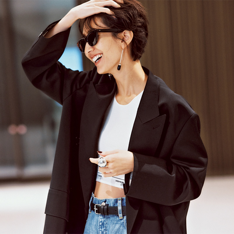 レギンス、ビッグジャケットetc.】今どきママの『ワンマイル』オシャレ