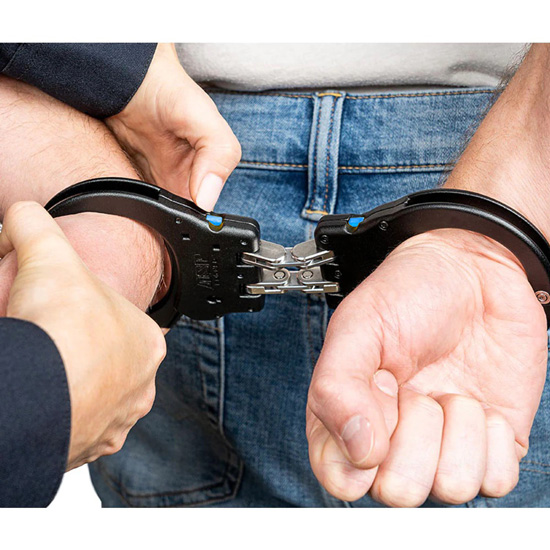 ASP ウルトラプラス ブルーセキュリティ アルミヒンジカフ(手錠) 46071