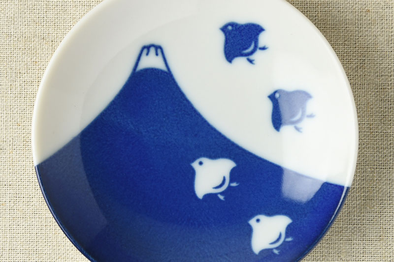 千鳥づくし 9.5cm豆皿 富士千鳥[定番] - 業務用食器販売用食器 卸売の