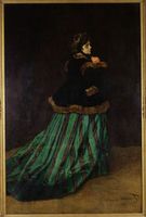 クロード・モネ 「カミーユ（緑衣の女）」 [72586]のアート作品 - アフロ