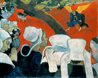 ゴーギャン 「説教のあとの幻影（天使とヤコブの闘い）」 [26626504]の