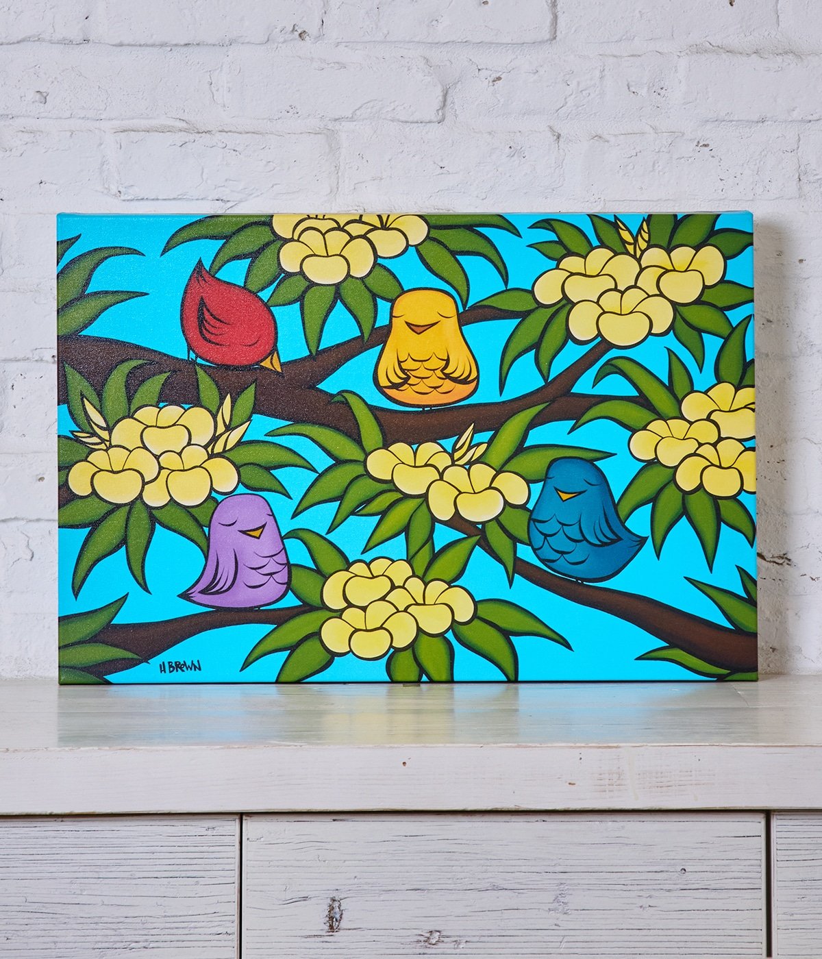 Giclee 16x24 BIRD 'OHANASN | Heather Brown(ヘザーブラウン) / 生活