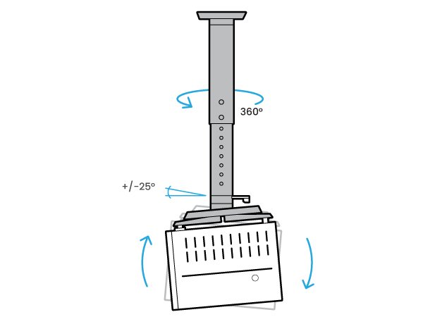 プロジェクタ―用天吊金具CMP-80 | ベンキュージャパン