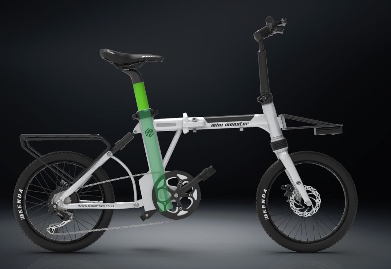 バッテリーをシートピラーに隠した！電動アシストに見えない電動