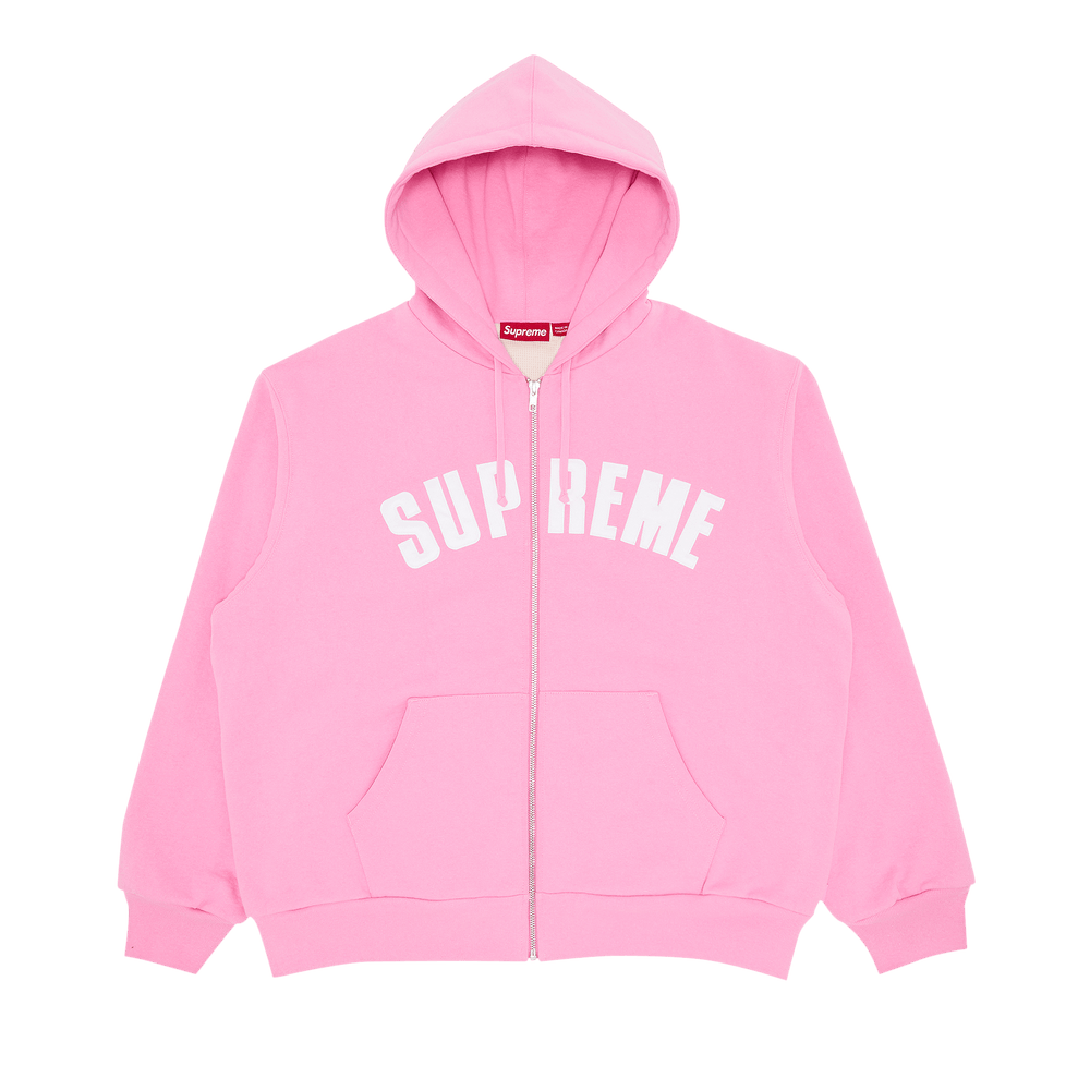 Buy Supreme Arc Thermal Zip Up Hooded Sweatshirt 'Pink' - FW24SW42