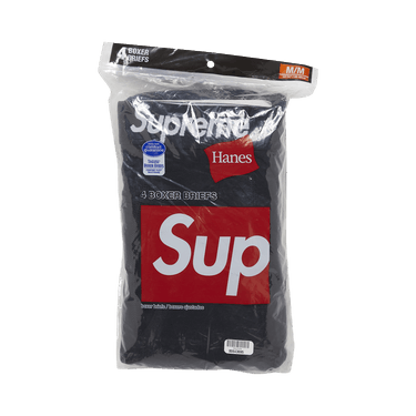 Buy Supreme x Hanes Boxer Briefs (4 Pack) 'Black' - SS21A36 BLACK