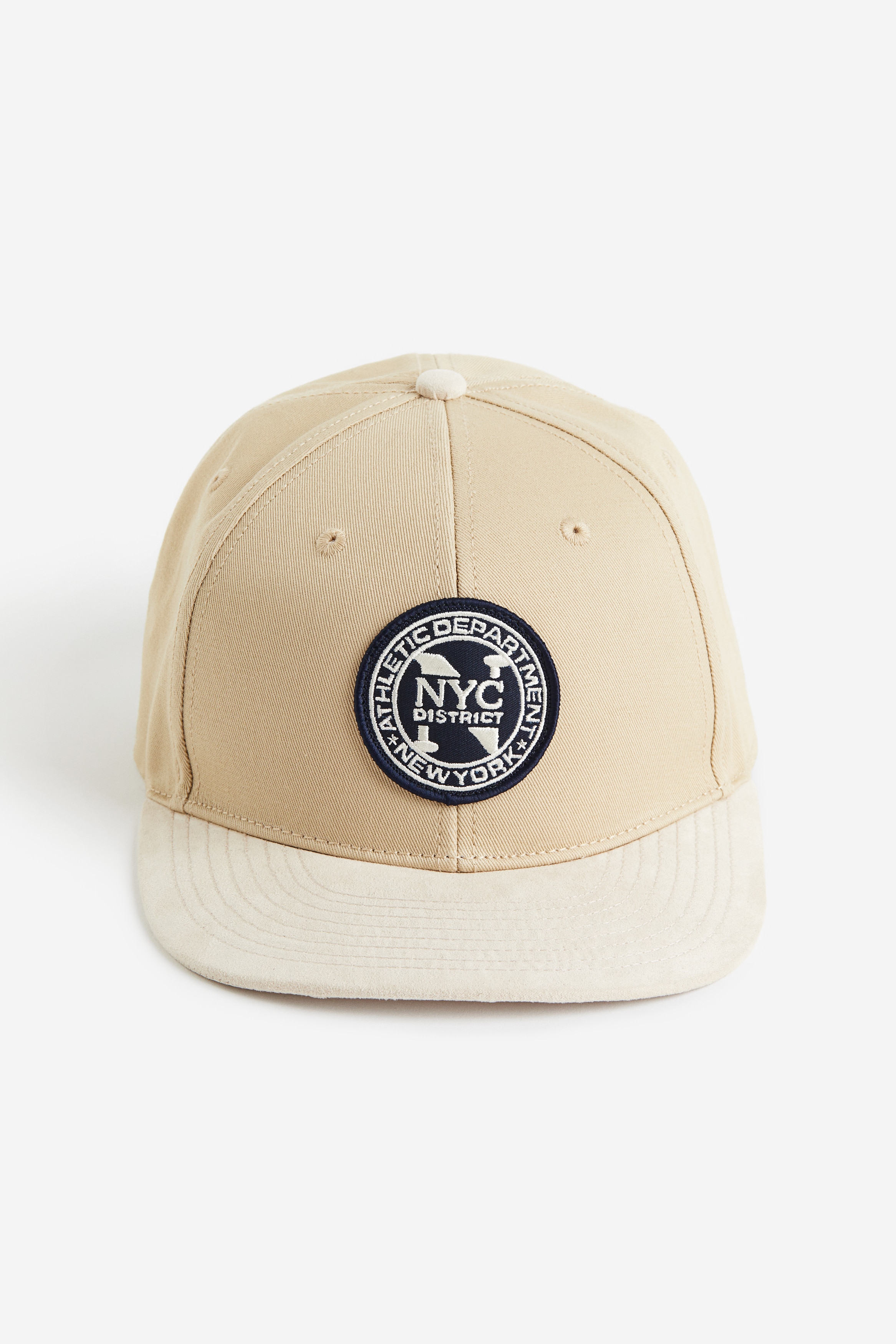 Cap with Appliqué - Beige/NYC - Men | H&M US