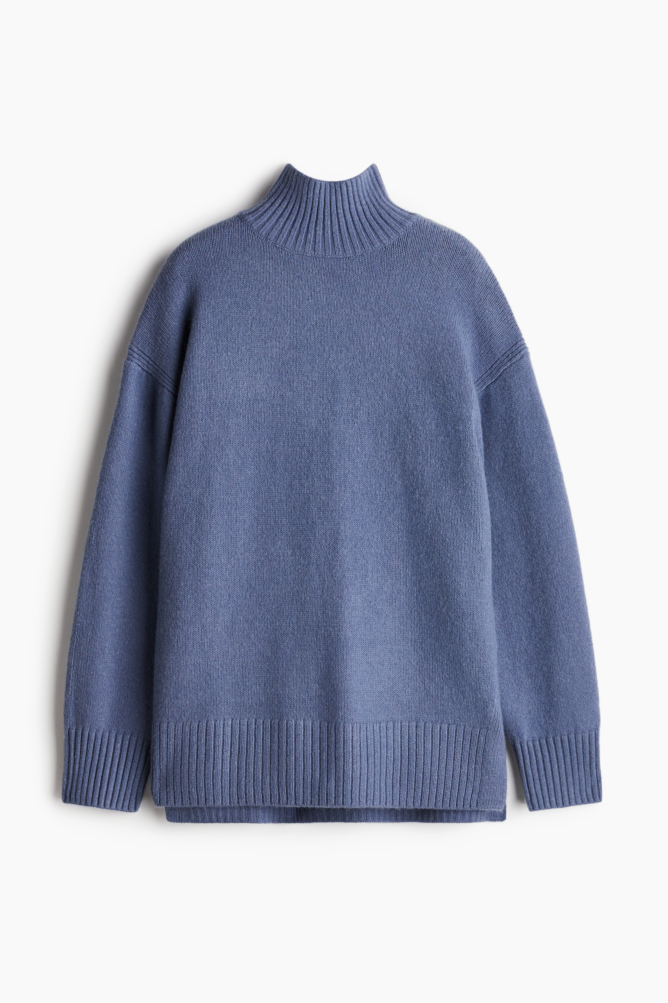 Oversized Turtleneck Sweater - Pigeon blue - Ladies | H&M US