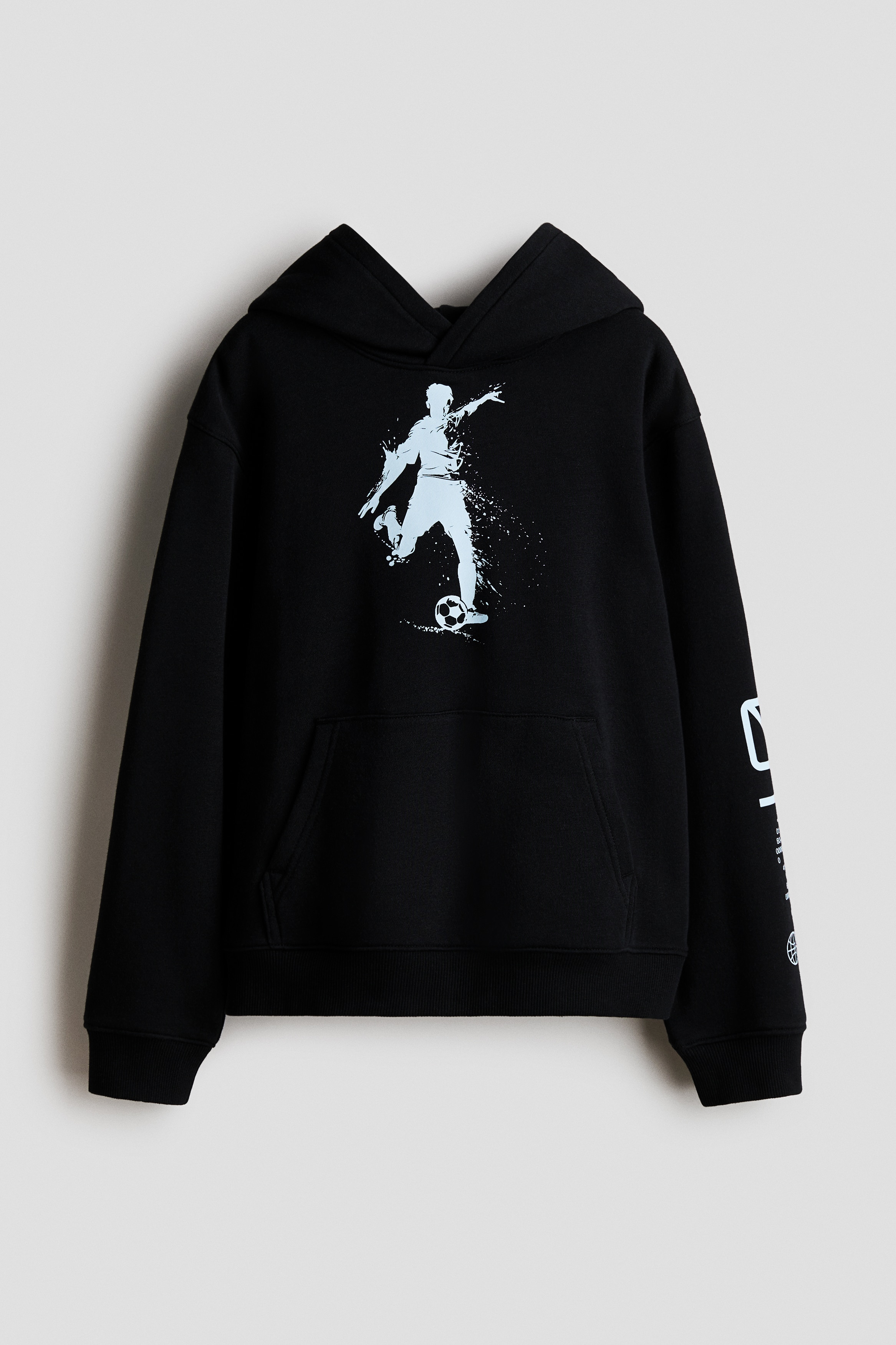 Hoodie - Black/soccer - Kids | H&M US