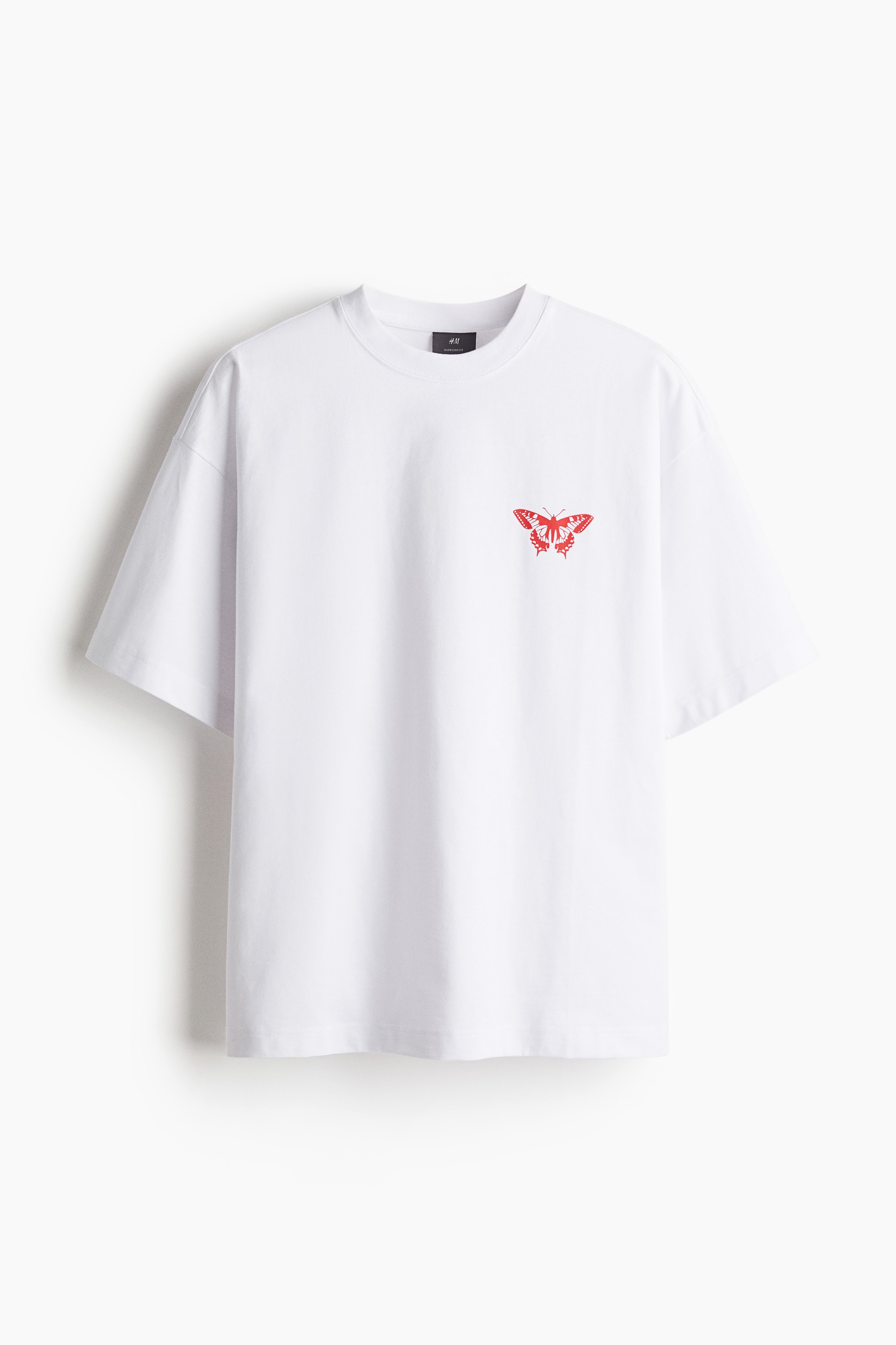 Oversized Fit Printed T-Shirt - White/Tommy's Diner - Men | H&M US