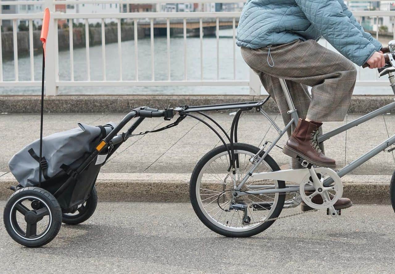 クロスバイクやミニベロでも「Camily サイクルトレーラー」を牽引可能