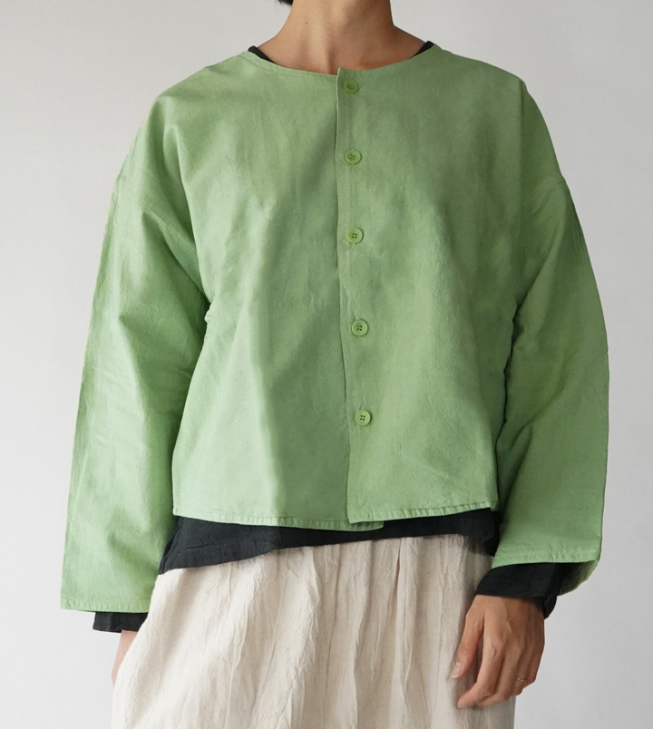 ヂェン先生の日常着 ノーカラージャケット - ANANDASIA