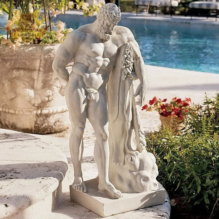 西洋のギリシャの英雄神の彫刻 自然の大理石の石 ファルネーゼの