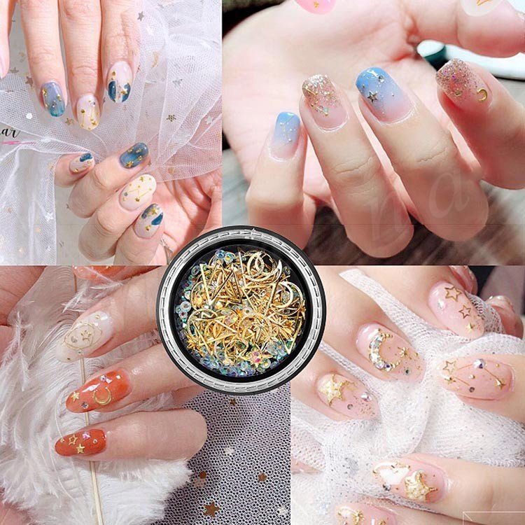 minana / 星空ネイル ムーン 月 星 ネイルパーツ メタルパーツ メタル