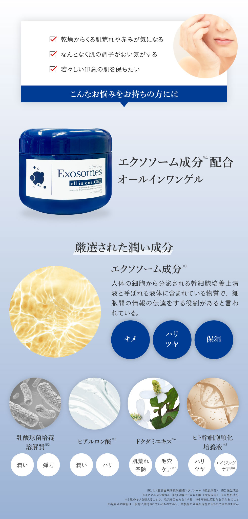 タメせる！ピコモンテ・ジャパン「エクソソーム オールインワンゲル×3個」