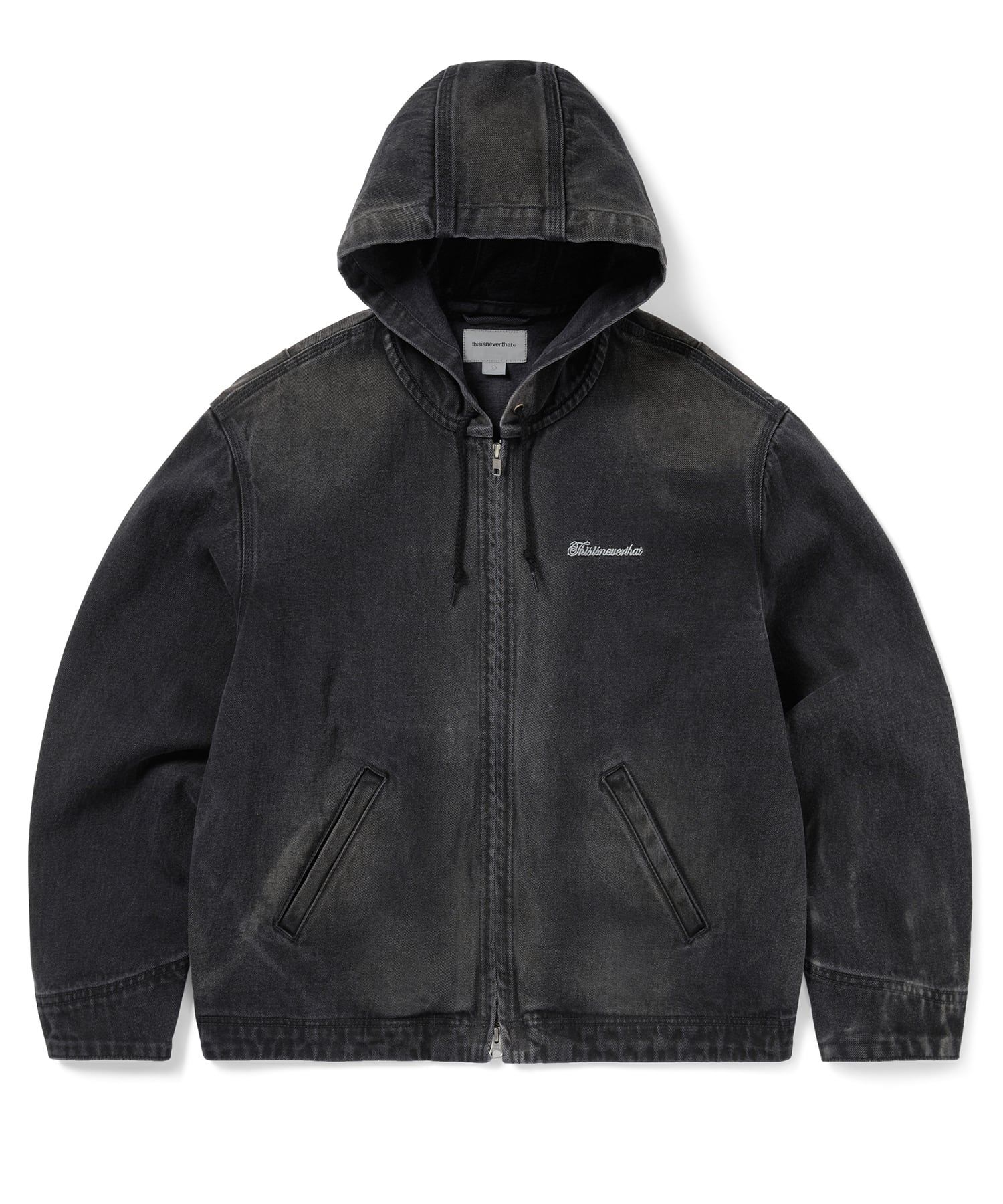MUSINSA公式 | thisisneverthat Washed Carpenter Jacket Black