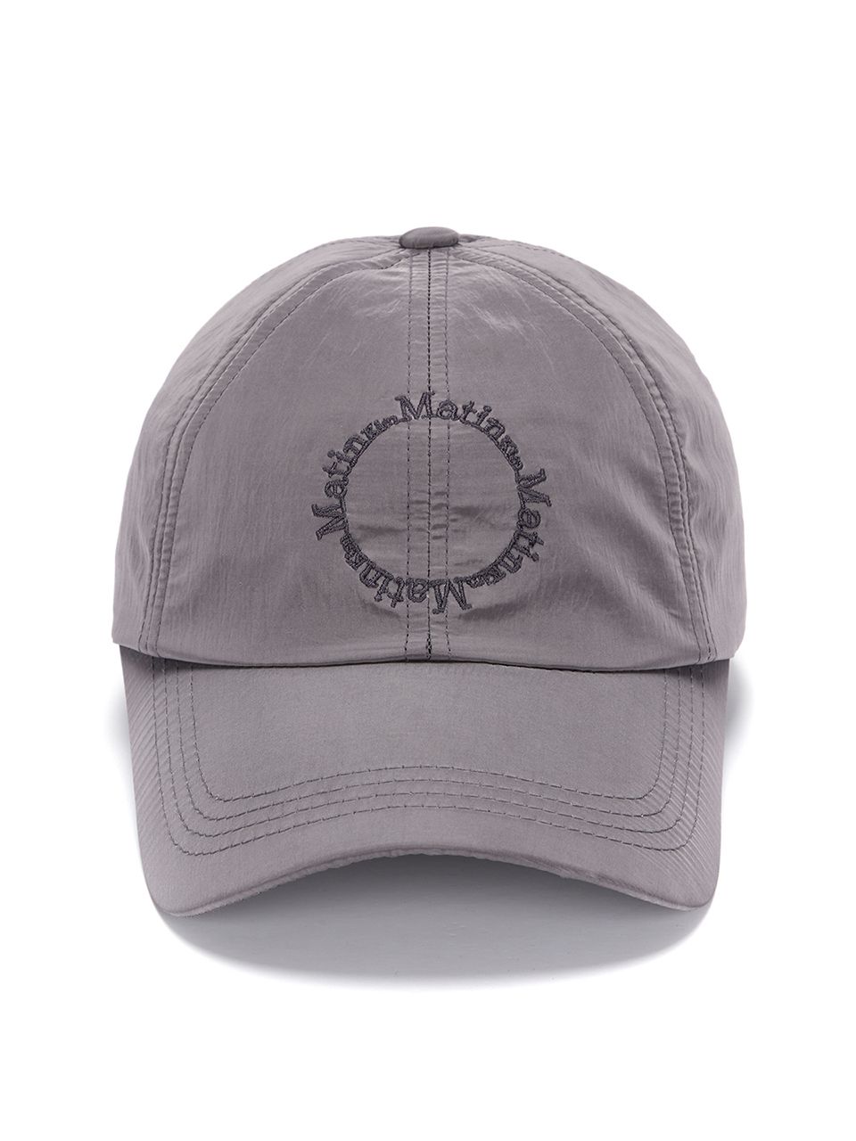 MUSINSA公式 | MATIN KIM CRISP LOGO BALL CAP IN SILVER