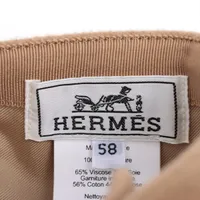 エルメス セリエ キャップ 58 カシミヤ ベージュ A3545305｜中古
