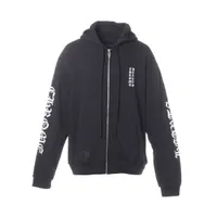 クロムハーツ パーカー コットン サイズL ブラック ダガージップ 袖