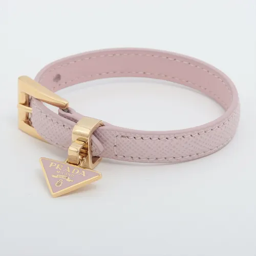 プラダ サフィアーノ レザー ブレスレット ピンク ABランクの買取