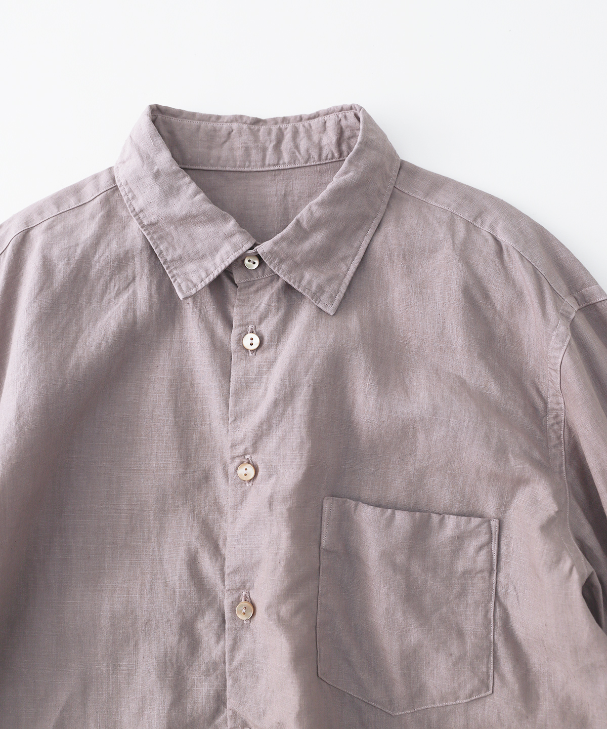 リネンハイカウントレギュラーシャツ｜nest Robe / CONFECT ONLINE SHOP