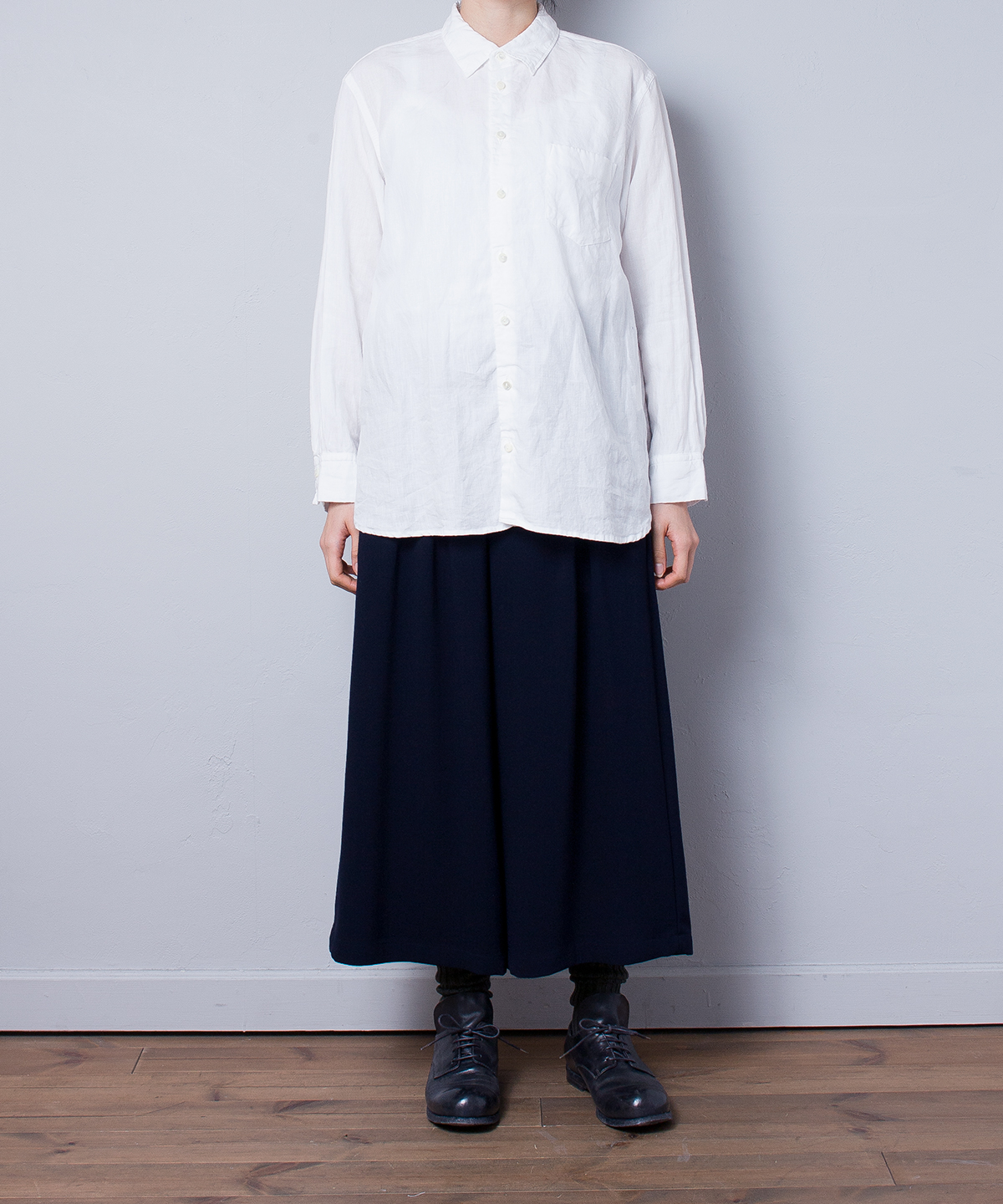 リネンハイカウントレギュラーシャツ｜nest Robe / CONFECT ONLINE SHOP