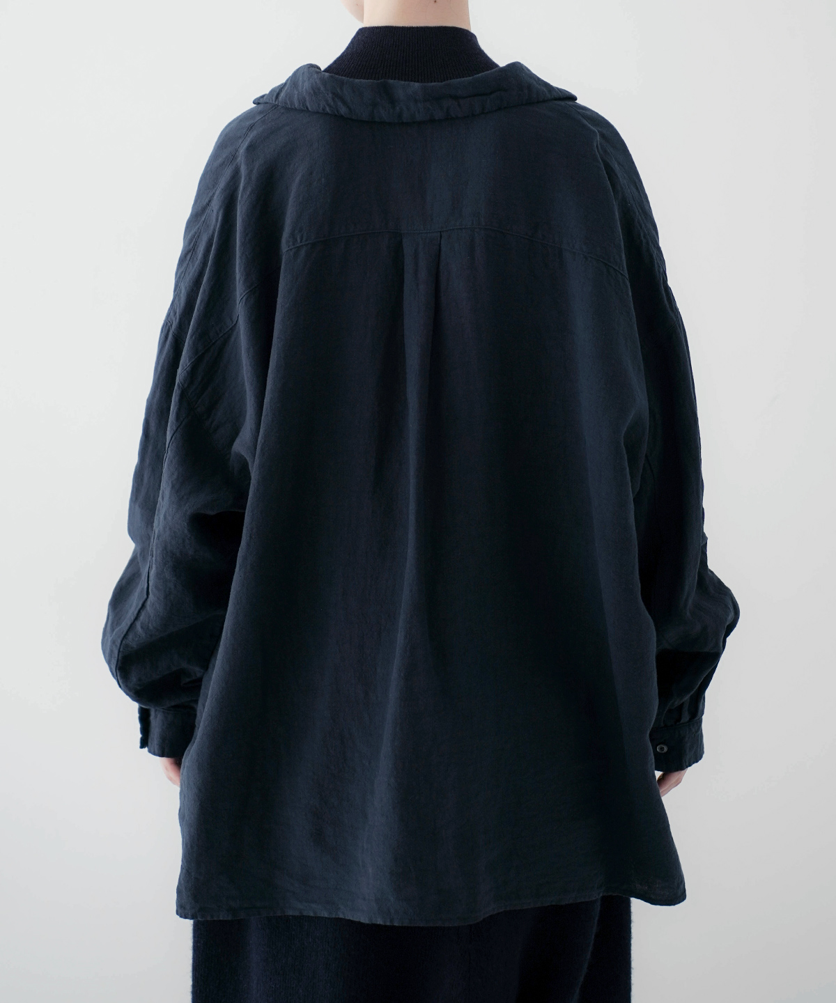 リネン近江晒しオープンカラーシャツ｜nest Robe / CONFECT ONLINE SHOP