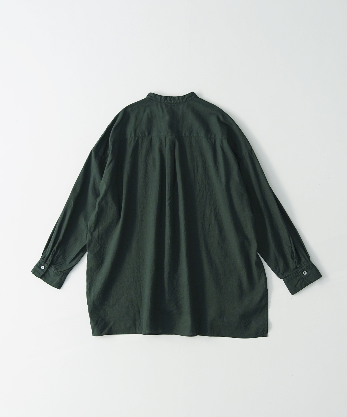 UpcycleLino] キャッチワッシャーバンドカラーシャツ｜nest Robe