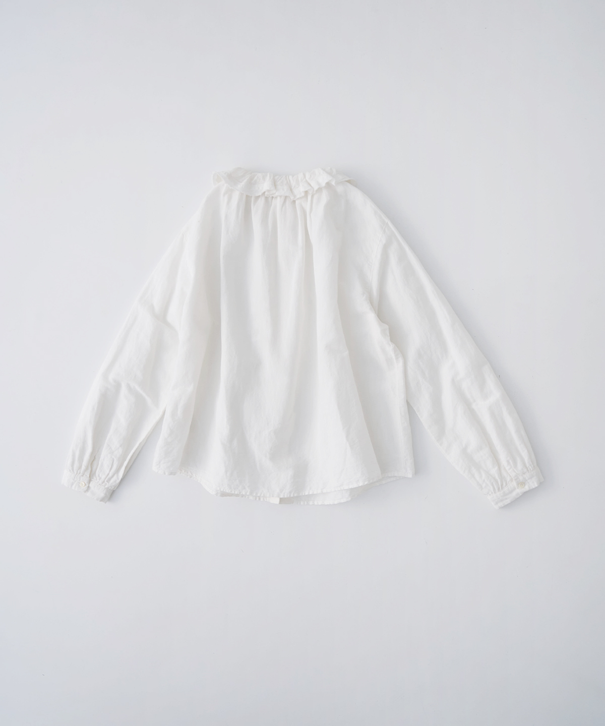 コットンリネンダンガリーフリルシャツ｜nest Robe / CONFECT ONLINE SHOP