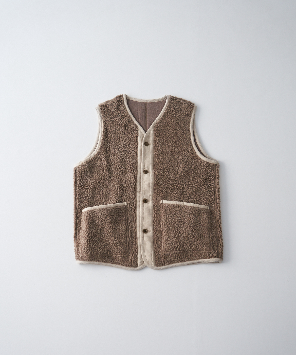 ウールコットン パイルベスト｜nest Robe / CONFECT ONLINE SHOP