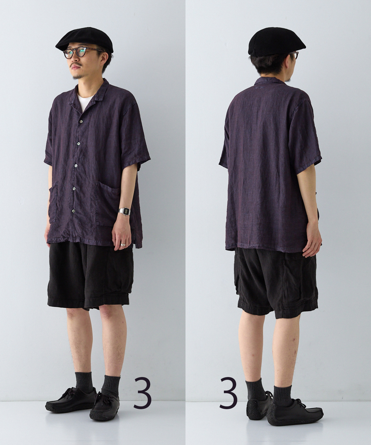 リネン ピグメントバイオ 半袖 カバーシャツ｜nest Robe / CONFECT