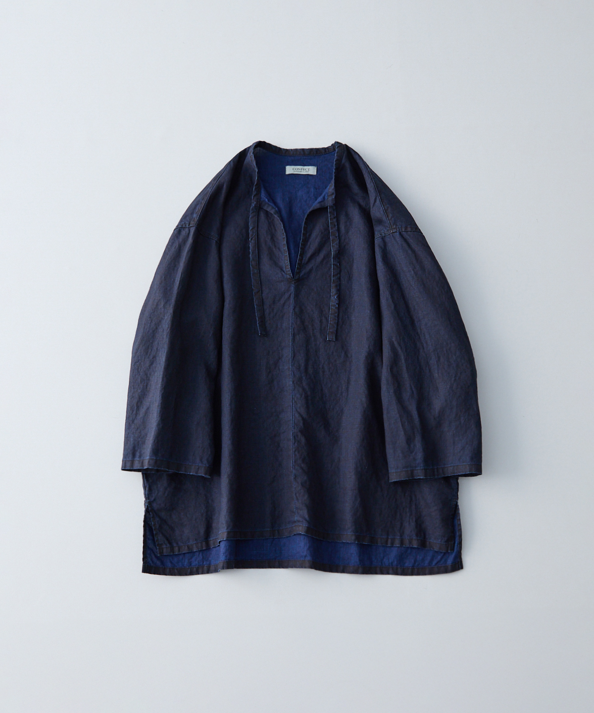 墨インディゴリネン スモックプルオーバー｜nest Robe / CONFECT