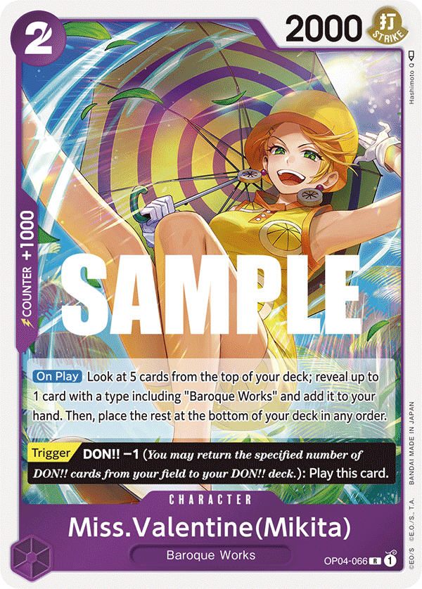 OPTCG | Products | [OP04-066] Miss.Valentine(Mikita)