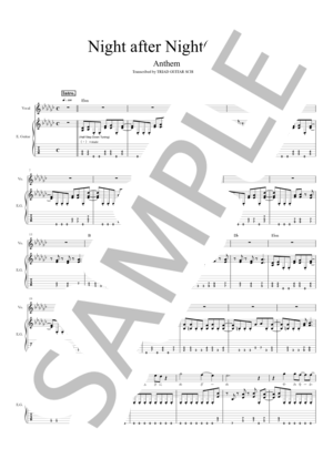 楽譜】VENUS / ギタースコア TAB譜 / ショッキング・ブルー (エレキ