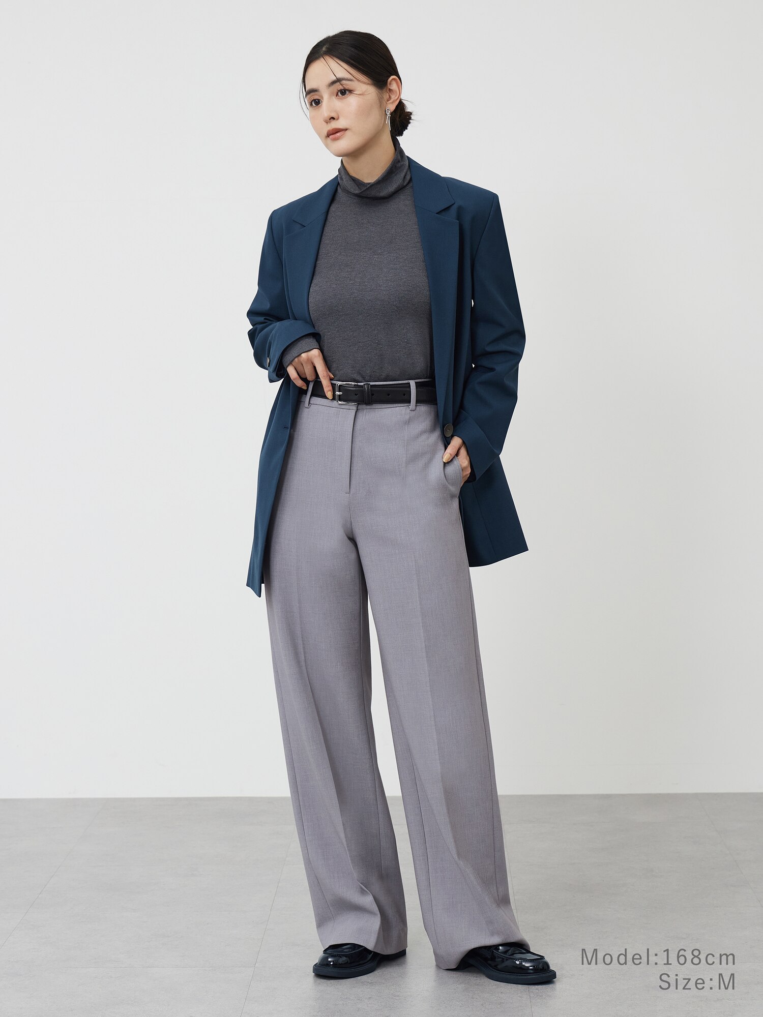 PLST(プラステ)公式 | 【丈長め】ワイドパンツ（ウォームリザーブ）