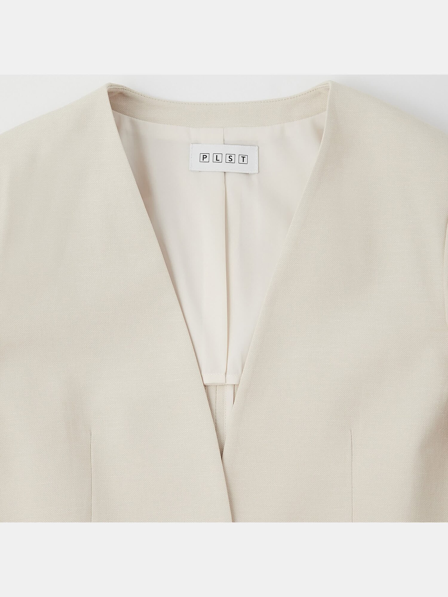 PLST(プラステ)公式 | リネンブレンドカラーレスジャケット