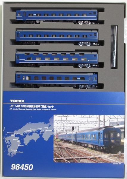 98450 JR 14系15形特急寝台客車（彗星）セット | 北野模型店オンライン