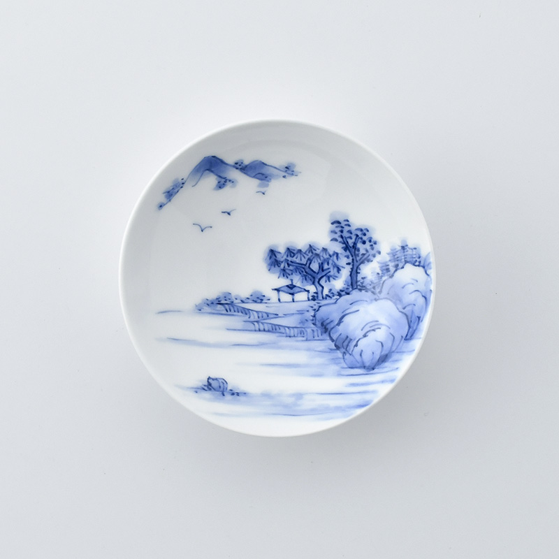 嘉泉窯】平戸盃（丸）山水 | 三川内焼オンライン・ショップ