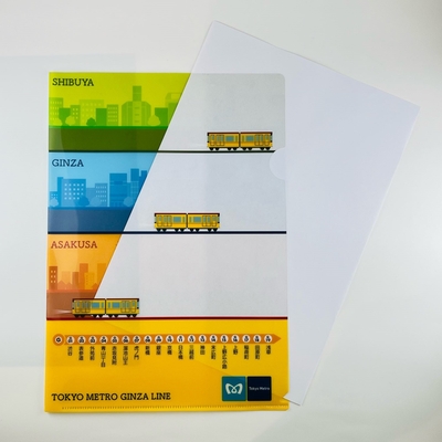 チェンジングクリアファイル 銀座線 | メトロの缶詰