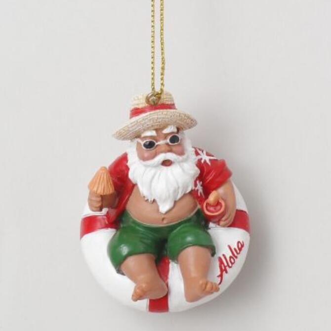 楽天市場】ハワイアンサンタ クリスマスツリー オーナメント【ハワイ