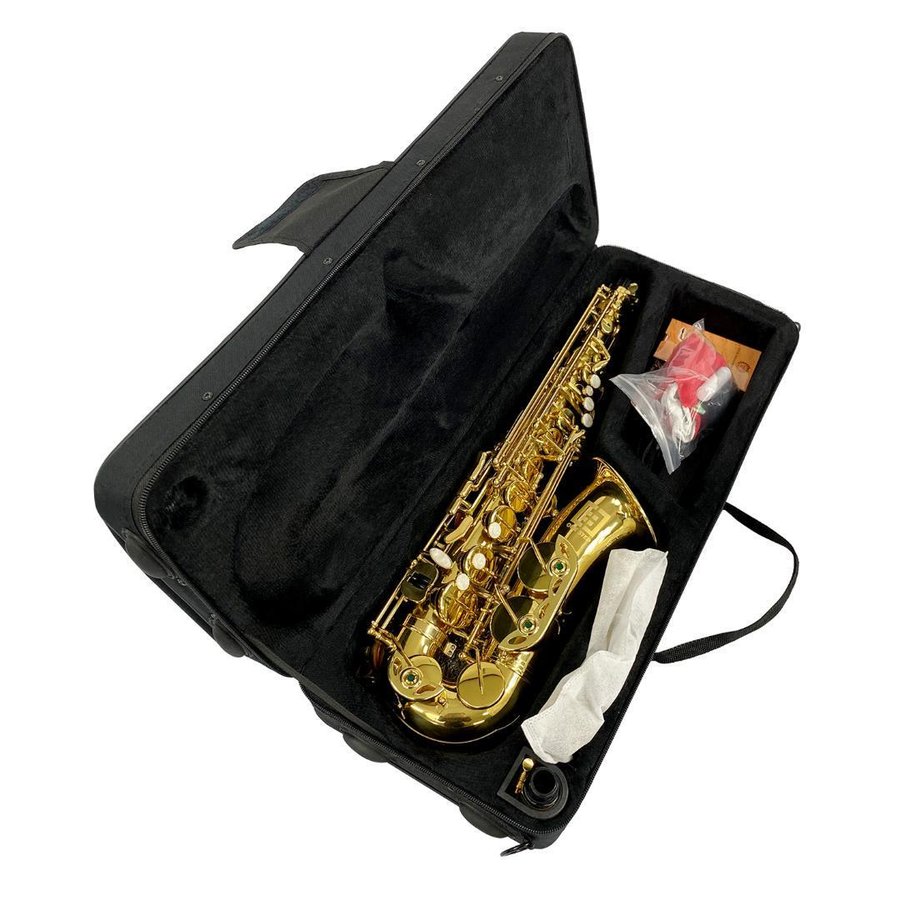 楽天市場】アルトサックス 初心者セット E Saxophone ゴールドラッカー