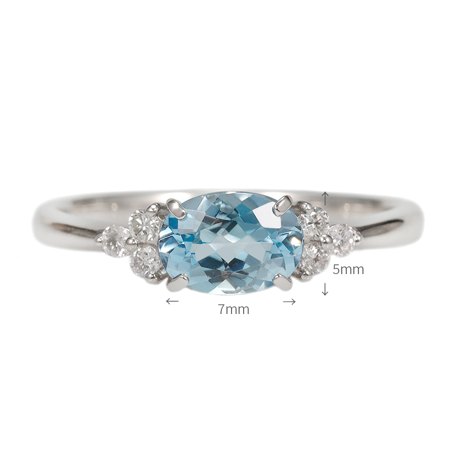 楽天市場】【SS限定 10％OFF！】 アクアマリン ダイヤモンド リング