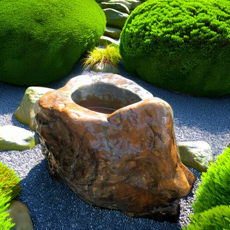 楽天市場】つくばい 珪化木 木化石 手水鉢 水鉢 大きい 木の化石 大型