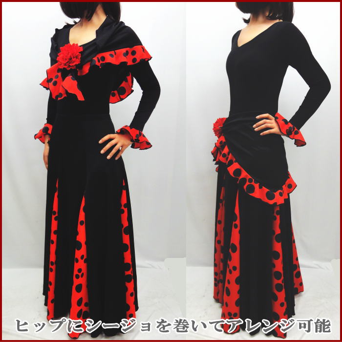 楽天市場】フラメンコ衣装 トップス スペイン製 レオタード シージョ