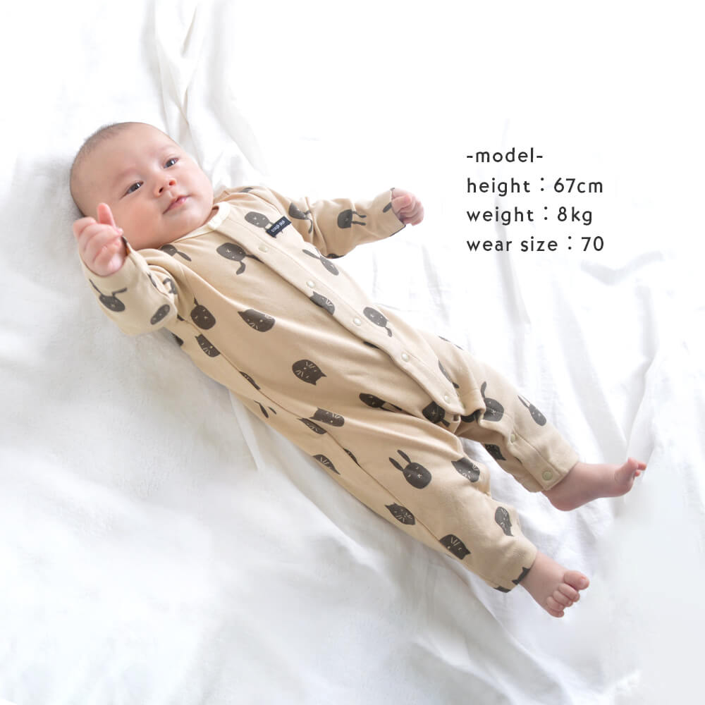 楽天市場】【メール便可】綿100% カバーオール フィットオール