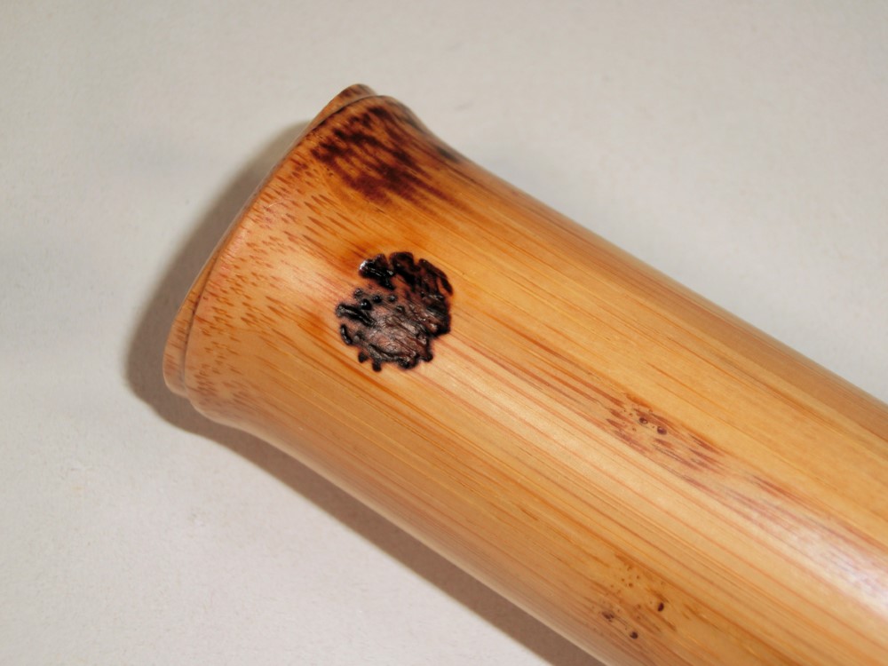 楽天市場】【訳あり】【尺八】蝴蝶宝尺八（合竹）0153 曲管 節あり 1尺