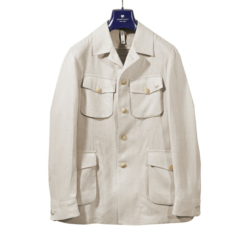 楽天市場】ジェリーケイ JERRY KEY サファリジャケット リネン WILD